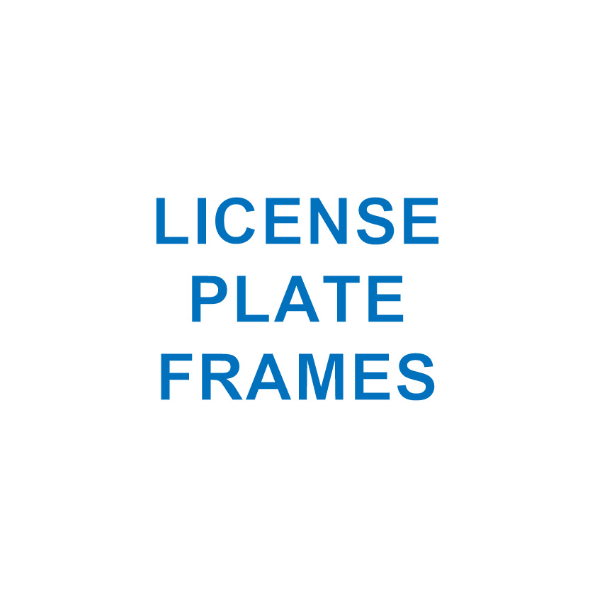 LICENSE PLATE FRAMES