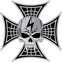Pin Skull Lightning Bolt Wholesale And Military Products However, below are other options you can use to type this symbol in. pin skull lightning bolt