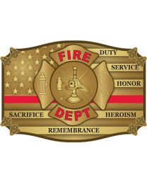 BUCKLE-FIRE DEPT.RED LINE