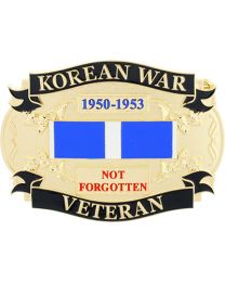 BUCKLE-KOREAN WAR VETERAN