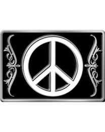 BUCKLE-PEACE SIGN