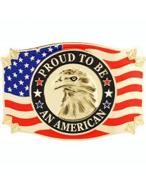 BUCKLE-USA,EAGLE,PROUD
