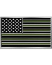 BUCKLE-USA FLAG,VETERAN