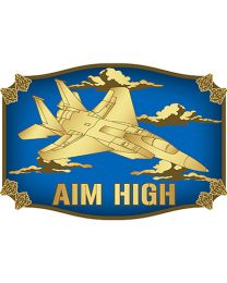BUCKLE-USAF FIGHTERS AIM HIGH