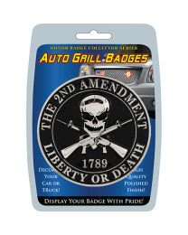 CAR GRILL BADGE-2ND AMENDMENT