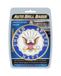 CAR GRILL BADGE-US NAVY