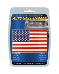 CAR GRILL BADGE-USA FLAG