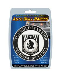 CAR GRILL BADGE-WOUNDED WARR