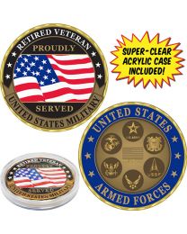 CHALLENGE COIN-RETIRED VETERAN