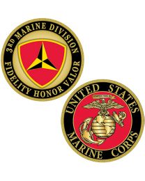 CHALLENGE COIN-USMC,3RD