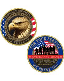 CHALLENGE COIN-VETERAN,THANK