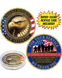 CHALLENGE COIN-VETERAN,THANK