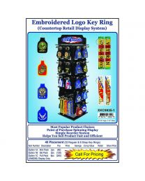 DISP.KEYRINGS,EMBROIDERED