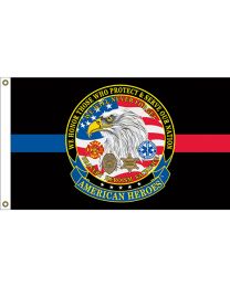FLAG-AMERICAN HEROES