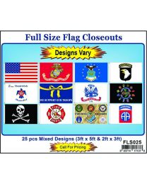 FLAG-CLOSEOUT,FULL SIZE