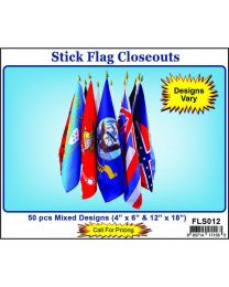 FLAG-CLOSEOUT,ON A STICK