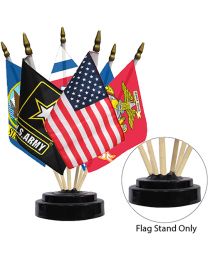 FLAG STAND,BLACK,6-FLAG