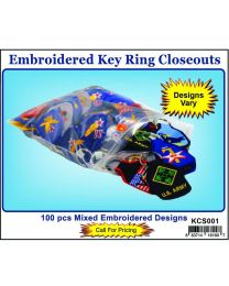 KEY RING-CLOSEOUT EMBROID