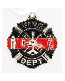 KEY RING-FIRE,RED LINE