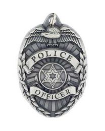 KEY RING-POLICE BADGE