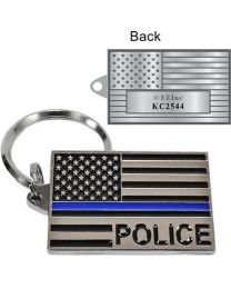 KEY RING-POLICE,BLUE LINE