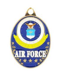 KEY RING-USAF EMB. (OVAL)