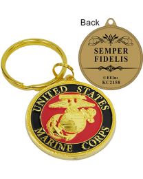 KEY RING-USMC LOGO