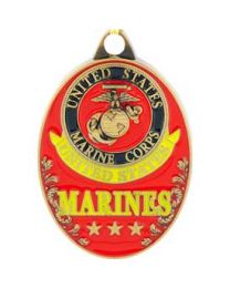 KEY RING-USMC LOGO (OVAL)