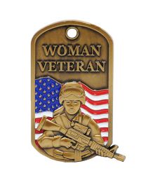 KEY RING-WOMAN VETERAN BDU