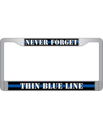 LIC.FRAME,POLICE BLUE LINE
