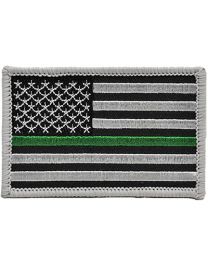 PATCH-FLAG,USA,GREEN LINE (L)