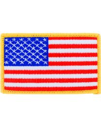 PATCH-FLAG,USA,GOLD (L)