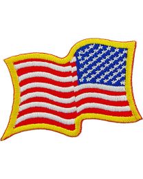 PATCH-FLAG,USA,GOLD,WAVY (R)