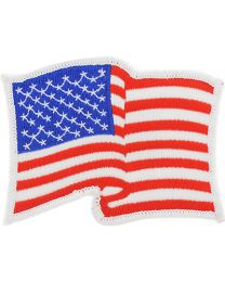 PATCH-FLAG,USA,WHITE,WAVY (L)