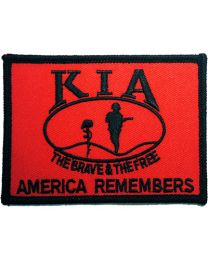PATCH-KIA,HONOR FLAG,RED