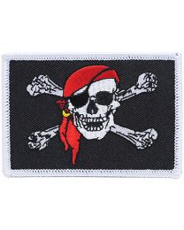 PATCH-PIRATE FLAG,RED SCF