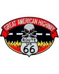 PATCH-ROUTE 66,SKULL