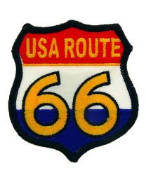 PATCH-ROUTE 66,USA-RW&B