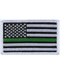 PATCH-FLAG,USA,GREEN LINE (L)