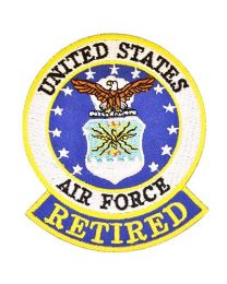 PATCH-USAF EMBLEM,RETIRED