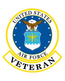 PATCH-USAF EMBLEM,VETERAN