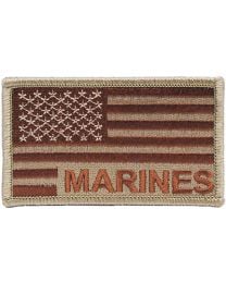 PATCH-USMC,USA FLAG