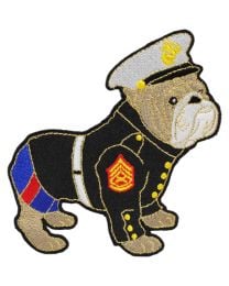 PATCH-USMC,BULLDOG,DRESSED