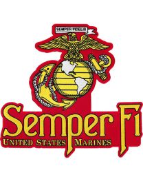 PATCH-USMC EGA,SEMPER FI