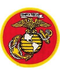 PATCH-USMC LOGO,GLOBE &
