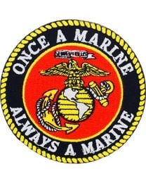 PATCH-USMC LOGO,ONCE A