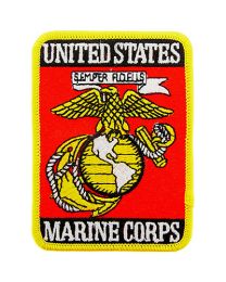 PATCH-USMC LOGO,RECTANGLE
