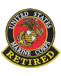 PATCH-USMC LOGO,RETIRED