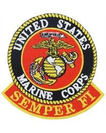 PATCH-USMC LOGO,SEMPER FI