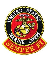 PATCH-USMC LOGO,SEMPER FI
